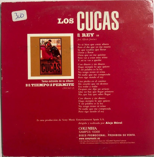 Contraportada de El rey