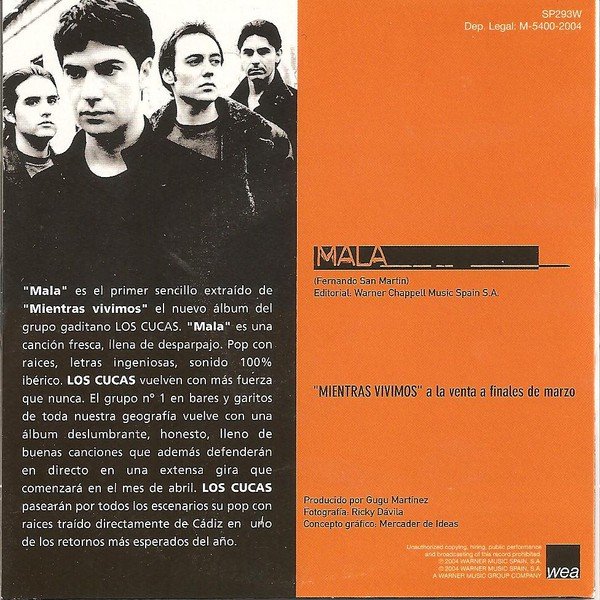 Contraportada de Mala