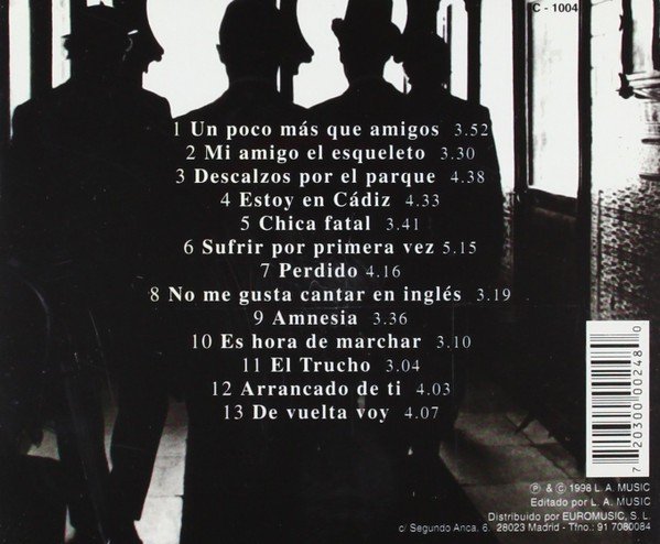 Contraportada de No me gusta cantar en inglés