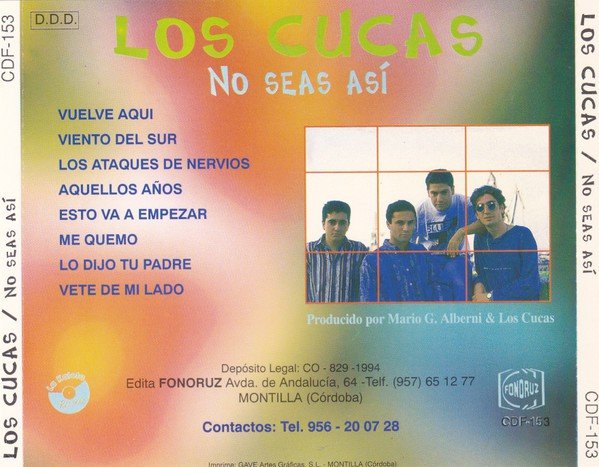 Contraportada de No seas así
